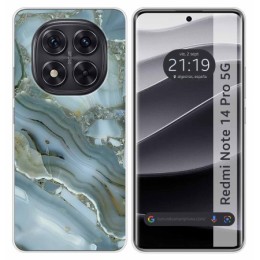 Funda Silicona para Xiaomi Redmi Note 14 Pro 5G diseño Mármol 09 Dibujos
