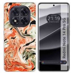 Funda Silicona para Xiaomi Redmi Note 14 Pro 5G diseño Mármol 12 Dibujos