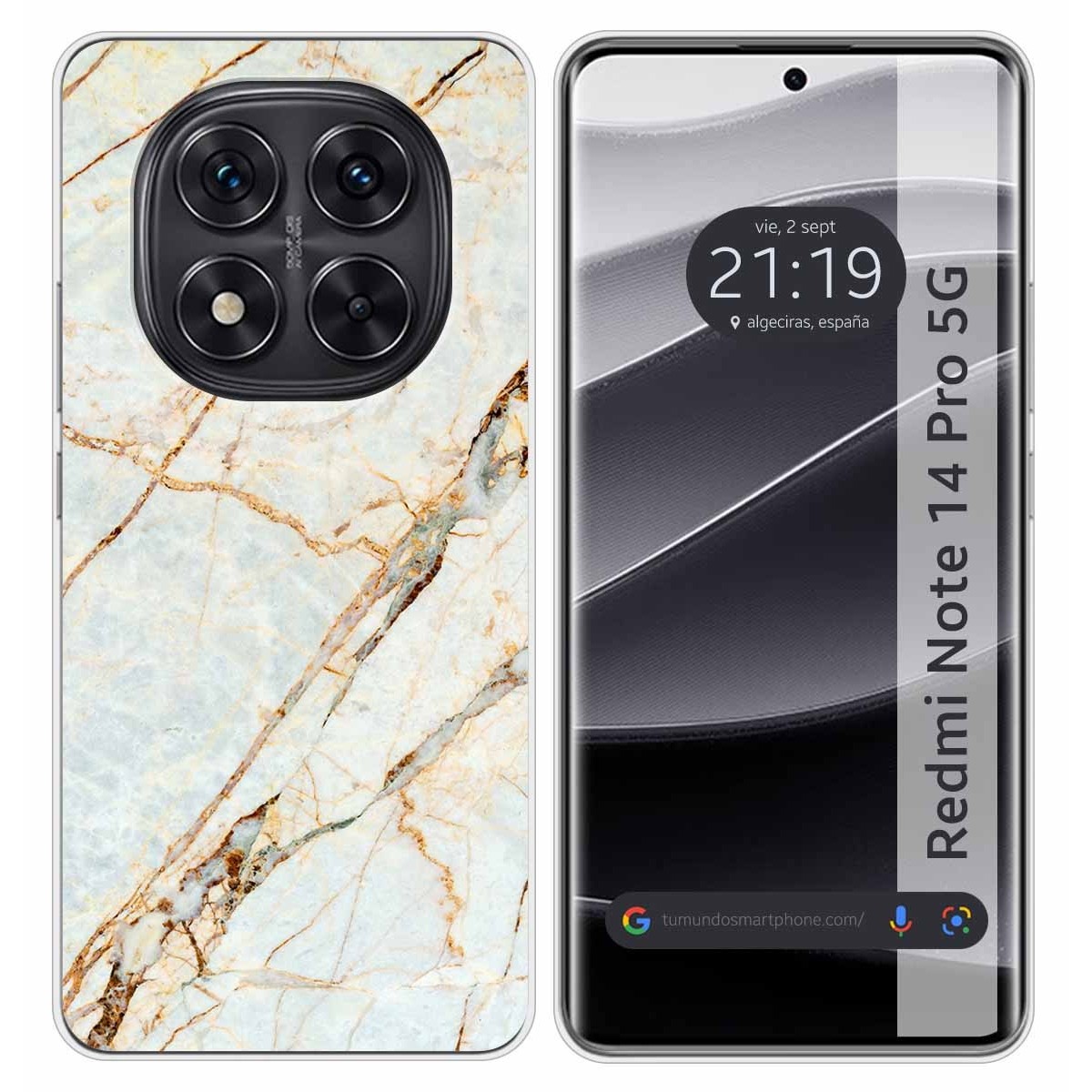 Funda Silicona para Xiaomi Redmi Note 14 Pro 5G diseño Mármol 13 Dibujos