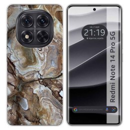 Funda Silicona para Xiaomi Redmi Note 14 Pro 5G diseño Mármol 14 Dibujos
