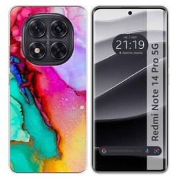 Funda Silicona para Xiaomi Redmi Note 14 Pro 5G diseño Mármol 15 Dibujos