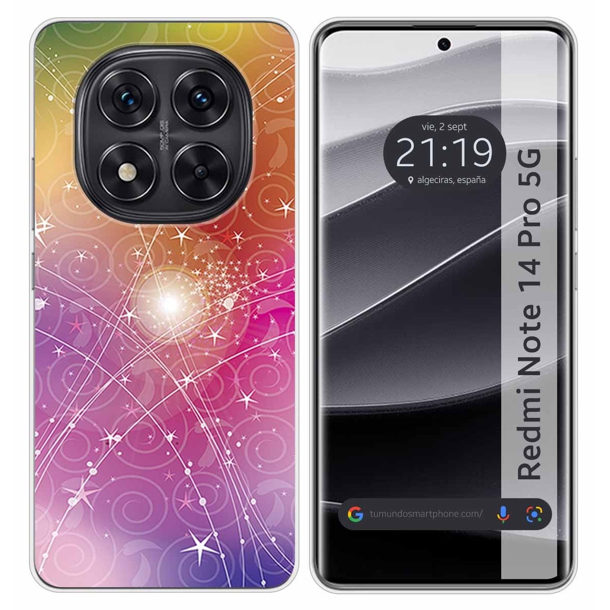 Funda Silicona para Xiaomi Redmi Note 14 Pro 5G diseño Abstracto Dibujos