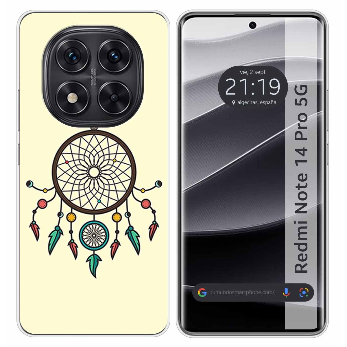 Funda Silicona para Xiaomi Redmi Note 14 Pro 5G diseño Atrapasueños Dibujos
