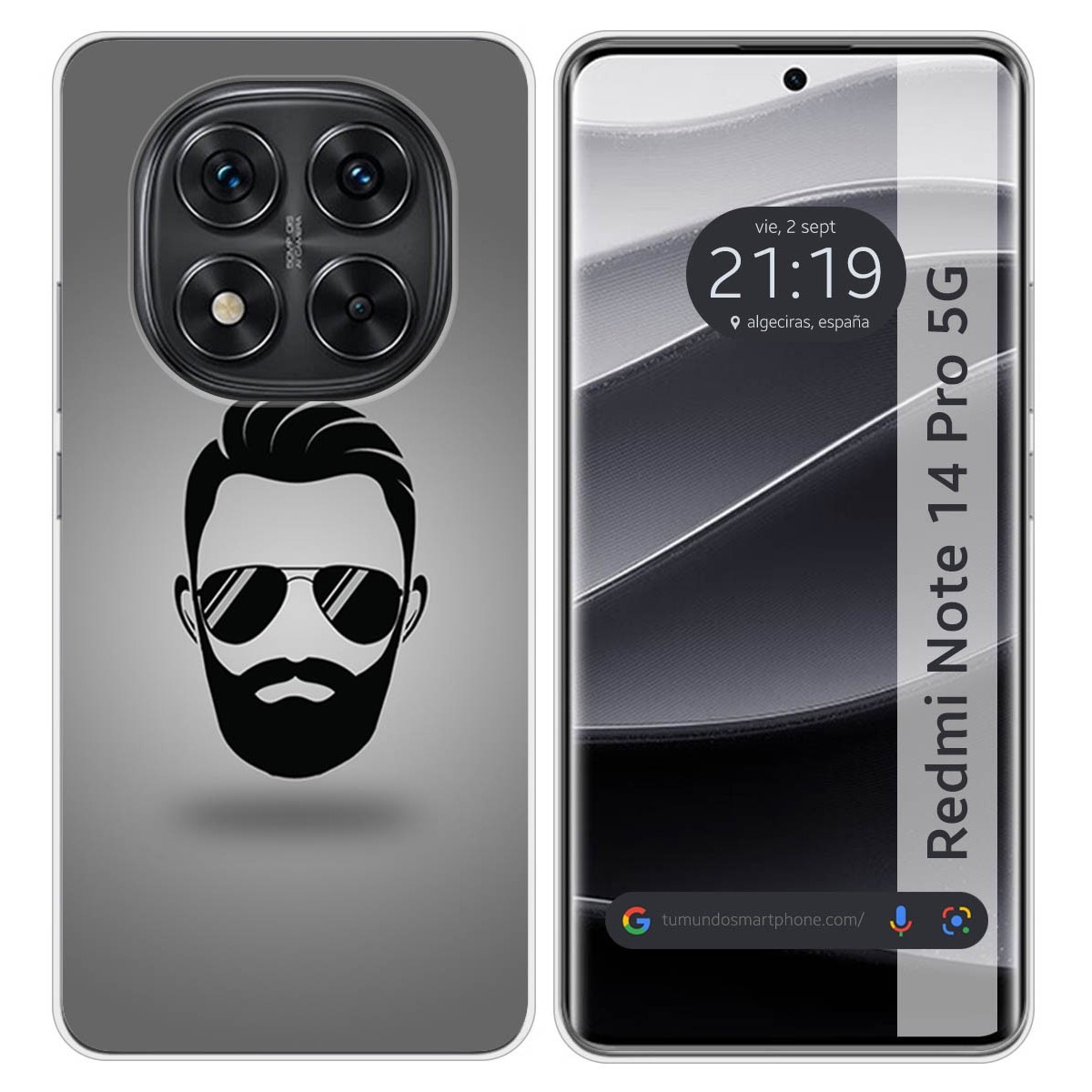 Funda Silicona para Xiaomi Redmi Note 14 Pro 5G diseño Barba Dibujos