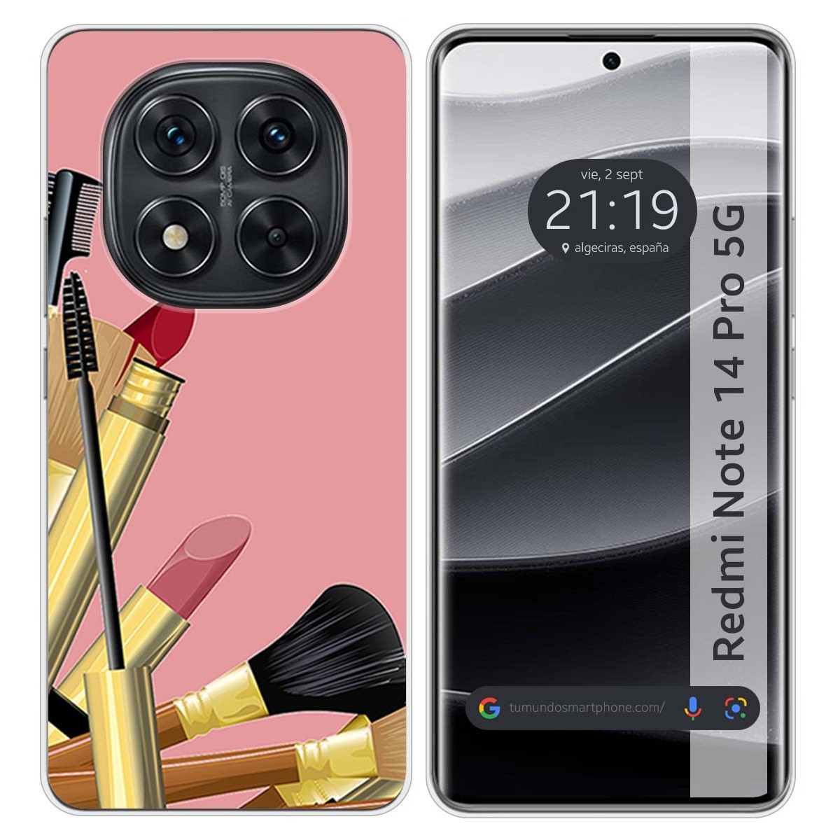 Funda Silicona para Xiaomi Redmi Note 14 Pro 5G diseño Brochas Dibujos