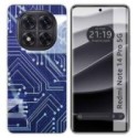 Funda Silicona para Xiaomi Redmi Note 14 Pro 5G diseño Circuito Dibujos
