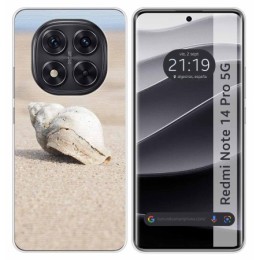 Funda Silicona para Xiaomi Redmi Note 14 Pro 5G diseño Concha Dibujos