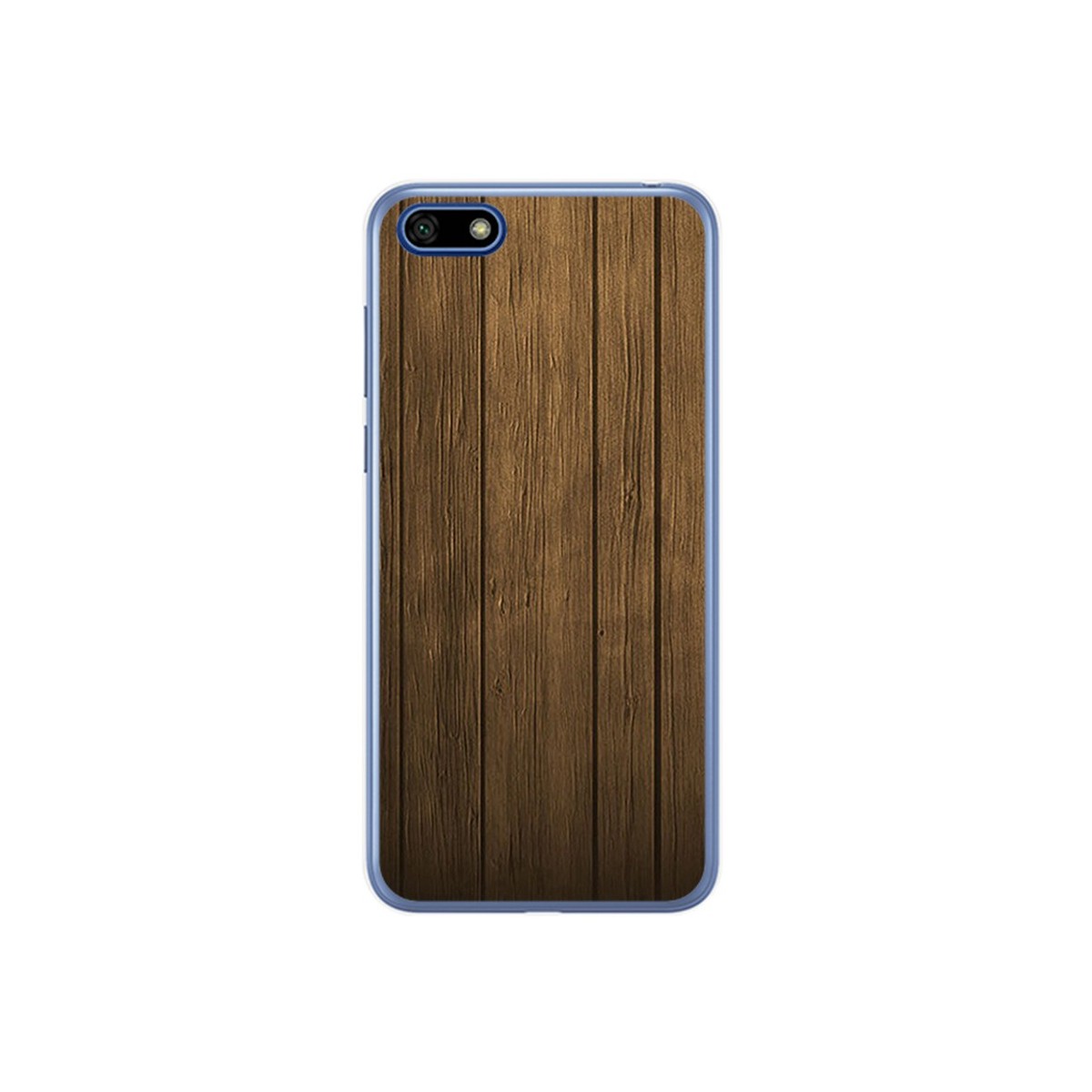 Funda Gel Tpu para Huawei Honor 7S / Y5 2018 Diseño Madera Dibujos