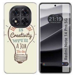 Funda Silicona para Xiaomi Redmi Note 14 Pro 5G diseño Creativity Dibujos
