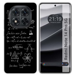 Funda Silicona para Xiaomi Redmi Note 14 Pro 5G diseño Formulas Dibujos
