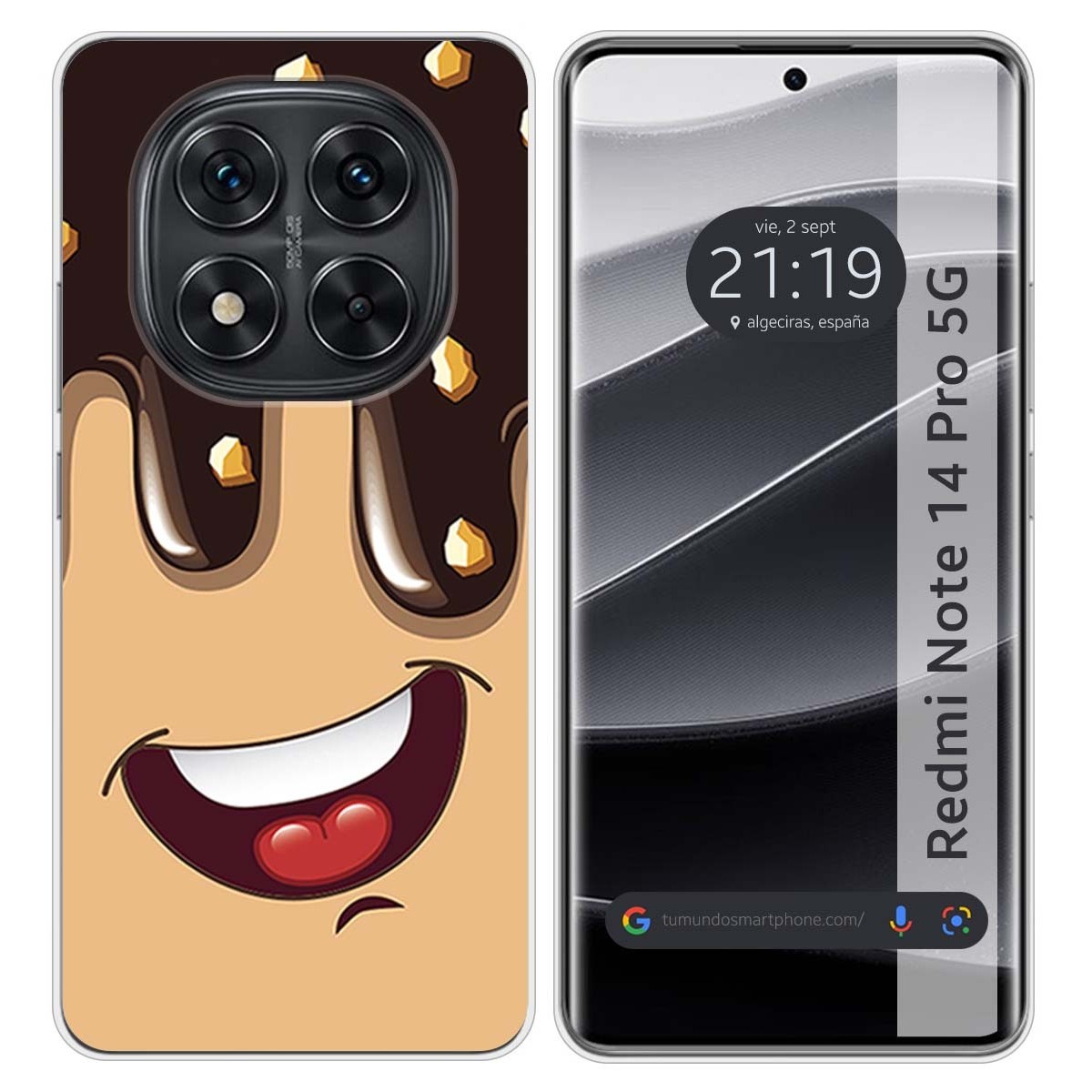 Funda Silicona para Xiaomi Redmi Note 14 Pro 5G diseño Helado Chocolate Dibujos