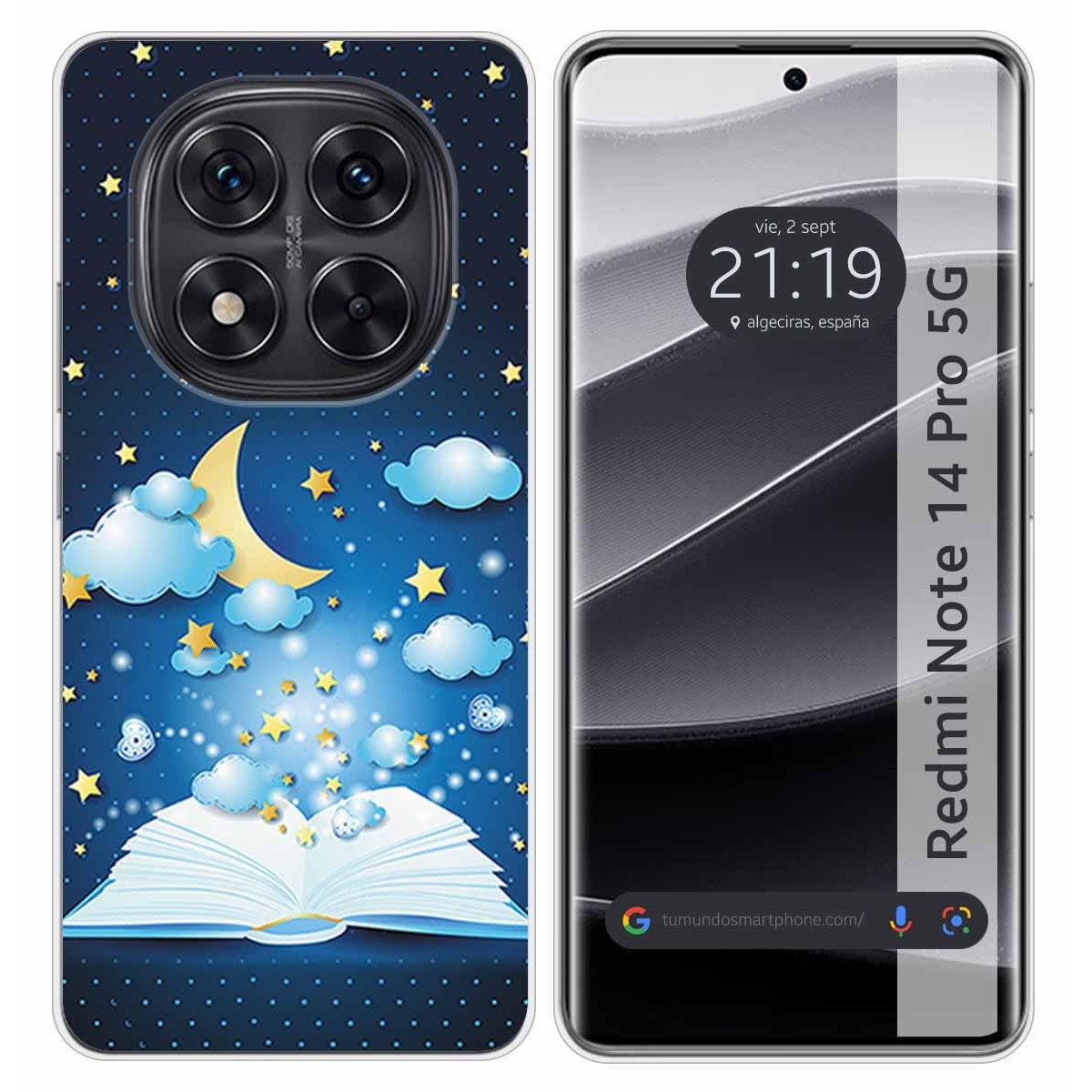 Funda Silicona para Xiaomi Redmi Note 14 Pro 5G diseño Libro Cuentos Dibujos