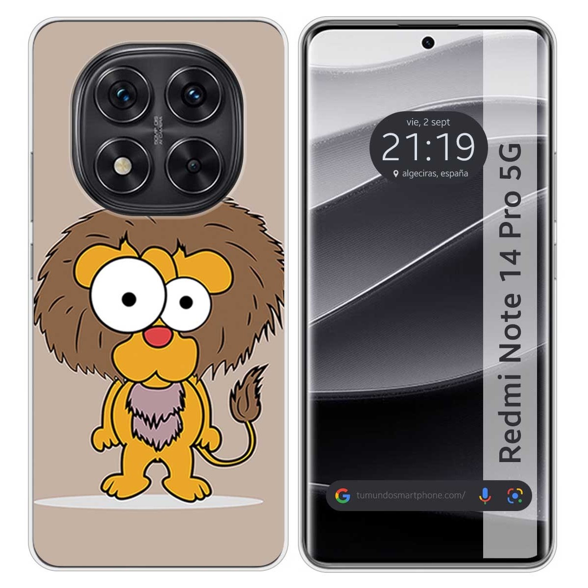 Funda Silicona para Xiaomi Redmi Note 14 Pro 5G diseño Leon Dibujos