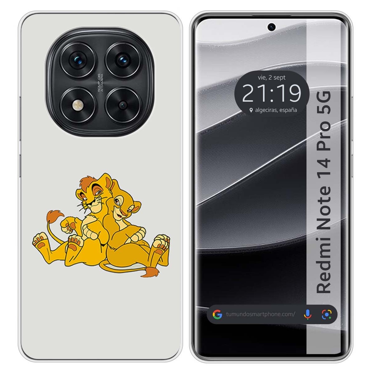 Funda Silicona para Xiaomi Redmi Note 14 Pro 5G diseño Leones Dibujos