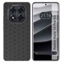 Funda Silicona para Xiaomi Redmi Note 14 Pro 5G diseño Metal Dibujos