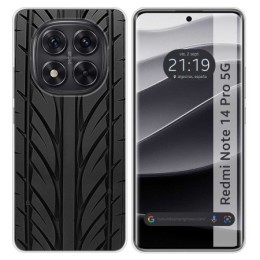 Funda Silicona para Xiaomi Redmi Note 14 Pro 5G diseño Neumatico Dibujos