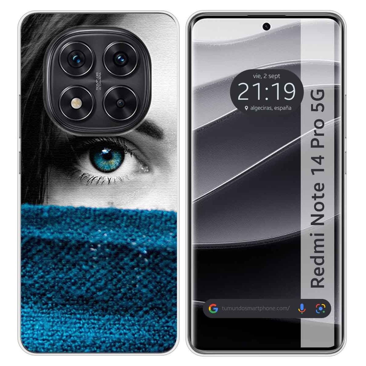 Funda Silicona para Xiaomi Redmi Note 14 Pro 5G diseño Ojo Dibujos