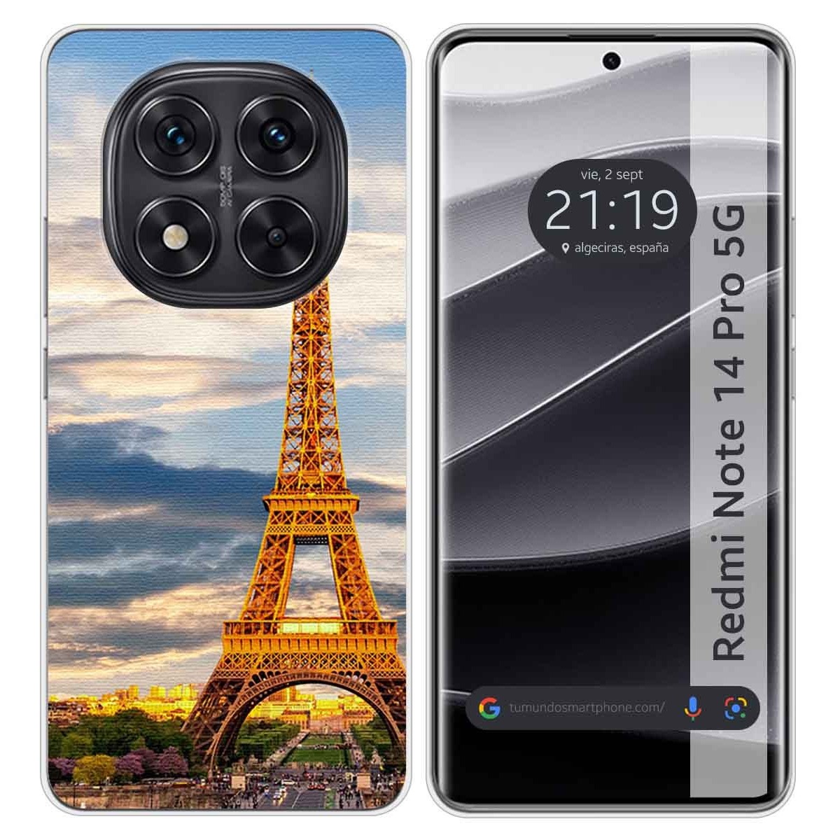 Funda Silicona para Xiaomi Redmi Note 14 Pro 5G diseño Paris Dibujos