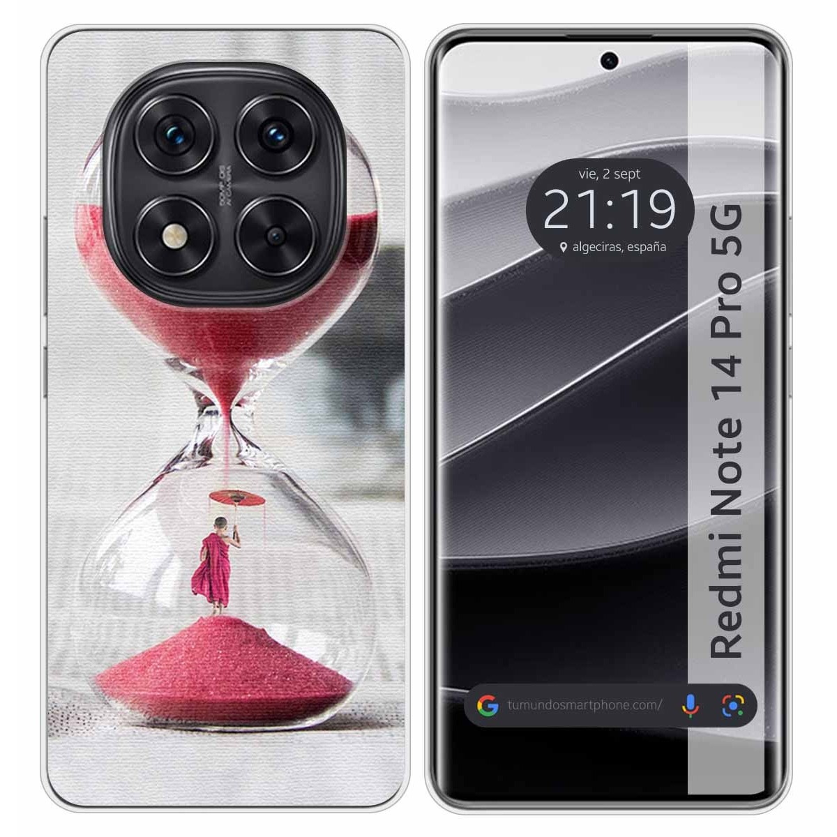 Funda Silicona para Xiaomi Redmi Note 14 Pro 5G diseño Reloj Dibujos