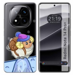 Funda Silicona Transparente para Xiaomi Redmi Note 14 Pro+ Plus 5G diseño Cabra Dibujos