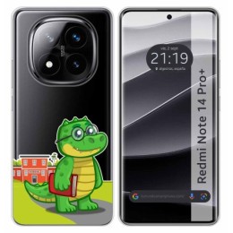 Funda Silicona Transparente para Xiaomi Redmi Note 14 Pro+ Plus 5G diseño Coco Dibujos