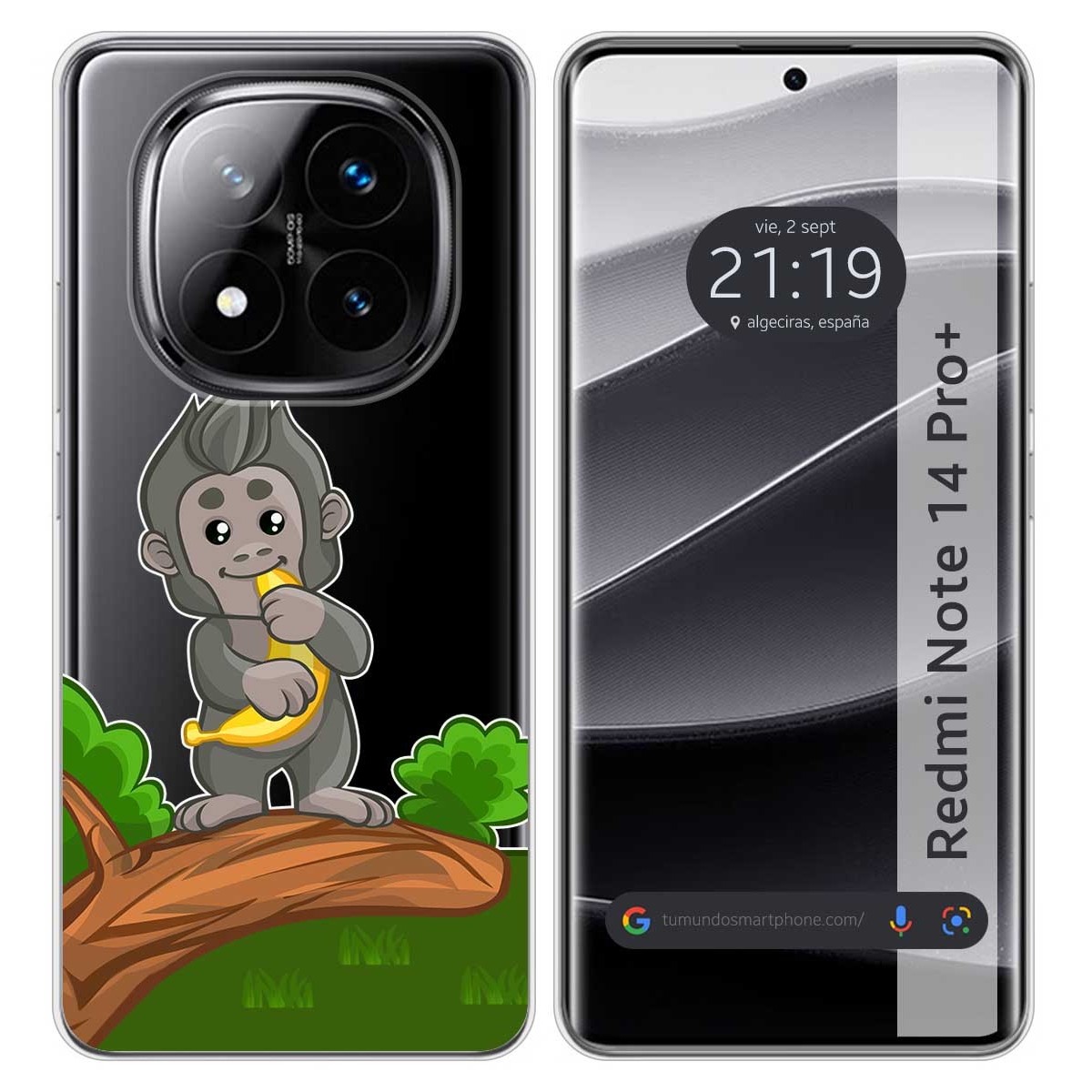 Funda Silicona Transparente para Xiaomi Redmi Note 14 Pro+ Plus 5G diseño Mono Dibujos