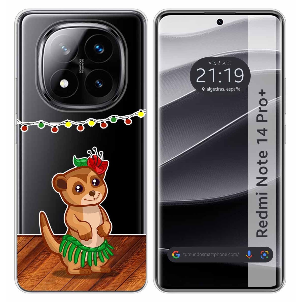 Funda Silicona Transparente para Xiaomi Redmi Note 14 Pro+ Plus 5G diseño Suricata Dibujos