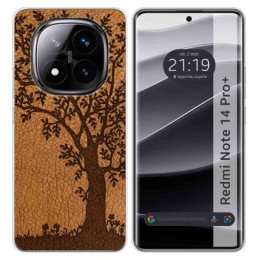 Funda Silicona para Xiaomi Redmi Note 14 Pro+ Plus 5G diseño Cuero 03 Dibujos