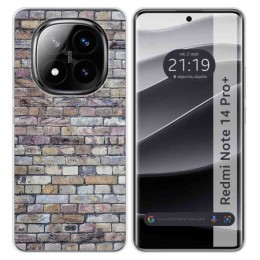 Funda Silicona para Xiaomi Redmi Note 14 Pro+ Plus 5G diseño Ladrillo 02 Dibujos