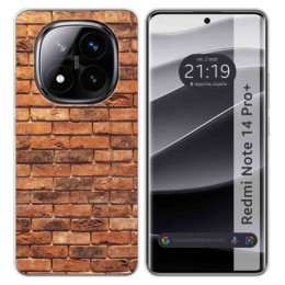 Funda Silicona para Xiaomi Redmi Note 14 Pro+ Plus 5G diseño Ladrillo 04 Dibujos
