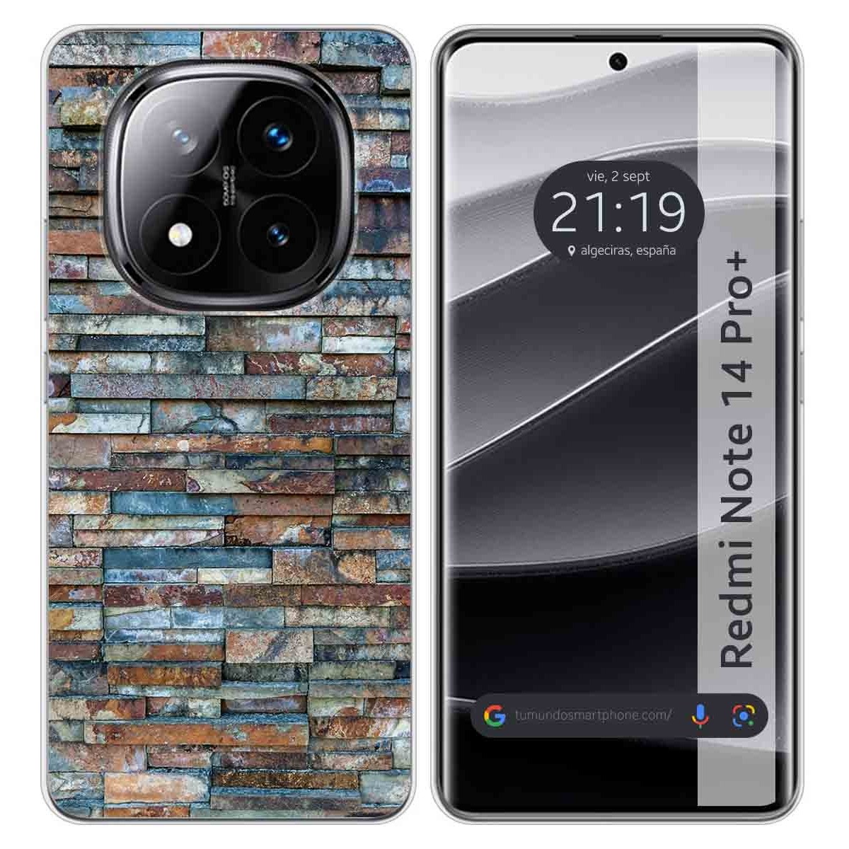 Funda Silicona para Xiaomi Redmi Note 14 Pro+ Plus 5G diseño Ladrillo 05 Dibujos