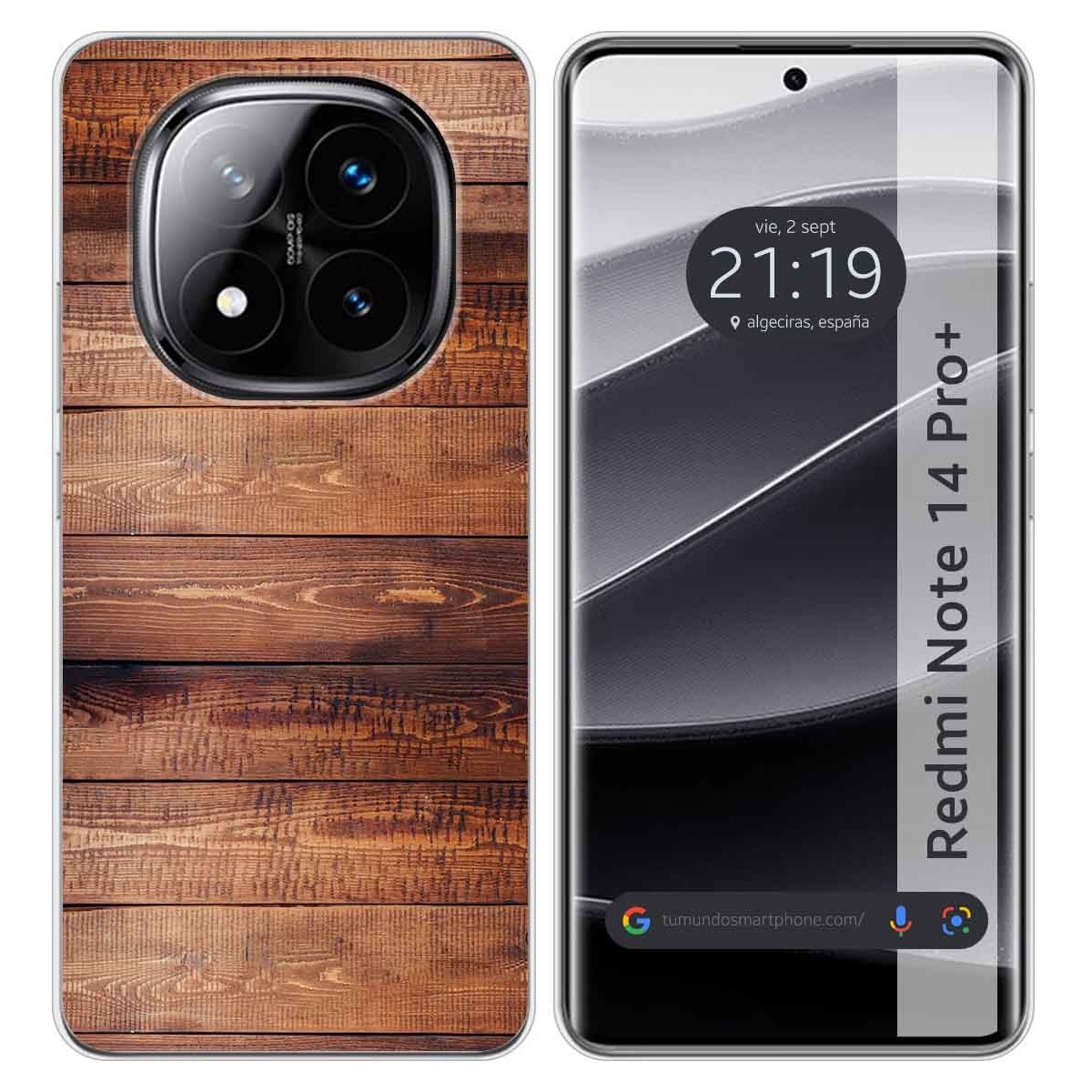 Funda Silicona para Xiaomi Redmi Note 14 Pro+ Plus 5G diseño Madera 02 Dibujos