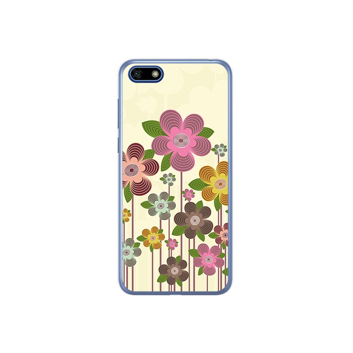 Funda Gel Tpu para Huawei Honor 7S / Y5 2018 Diseño Primavera En Flor Dibujos