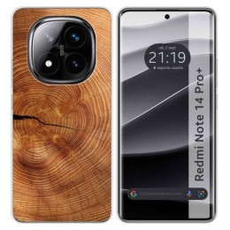 Funda Silicona para Xiaomi Redmi Note 14 Pro+ Plus 5G diseño Madera 04 Dibujos