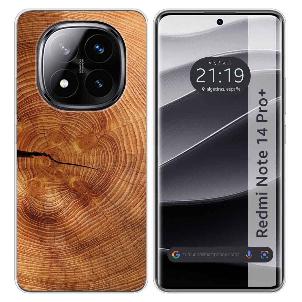 Funda Silicona para Xiaomi Redmi Note 14 Pro+ Plus 5G diseño Madera 04 Dibujos