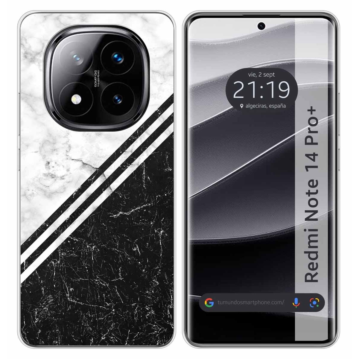 Funda Silicona para Xiaomi Redmi Note 14 Pro+ Plus 5G diseño Mármol 01 Dibujos