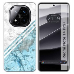 Funda Silicona para Xiaomi Redmi Note 14 Pro+ Plus 5G diseño Mármol 02 Dibujos
