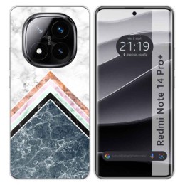 Funda Silicona para Xiaomi Redmi Note 14 Pro+ Plus 5G diseño Mármol 05 Dibujos
