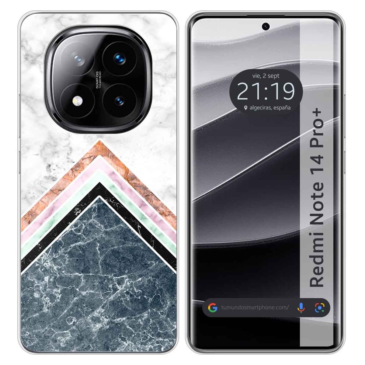 Funda Silicona para Xiaomi Redmi Note 14 Pro+ Plus 5G diseño Mármol 05 Dibujos