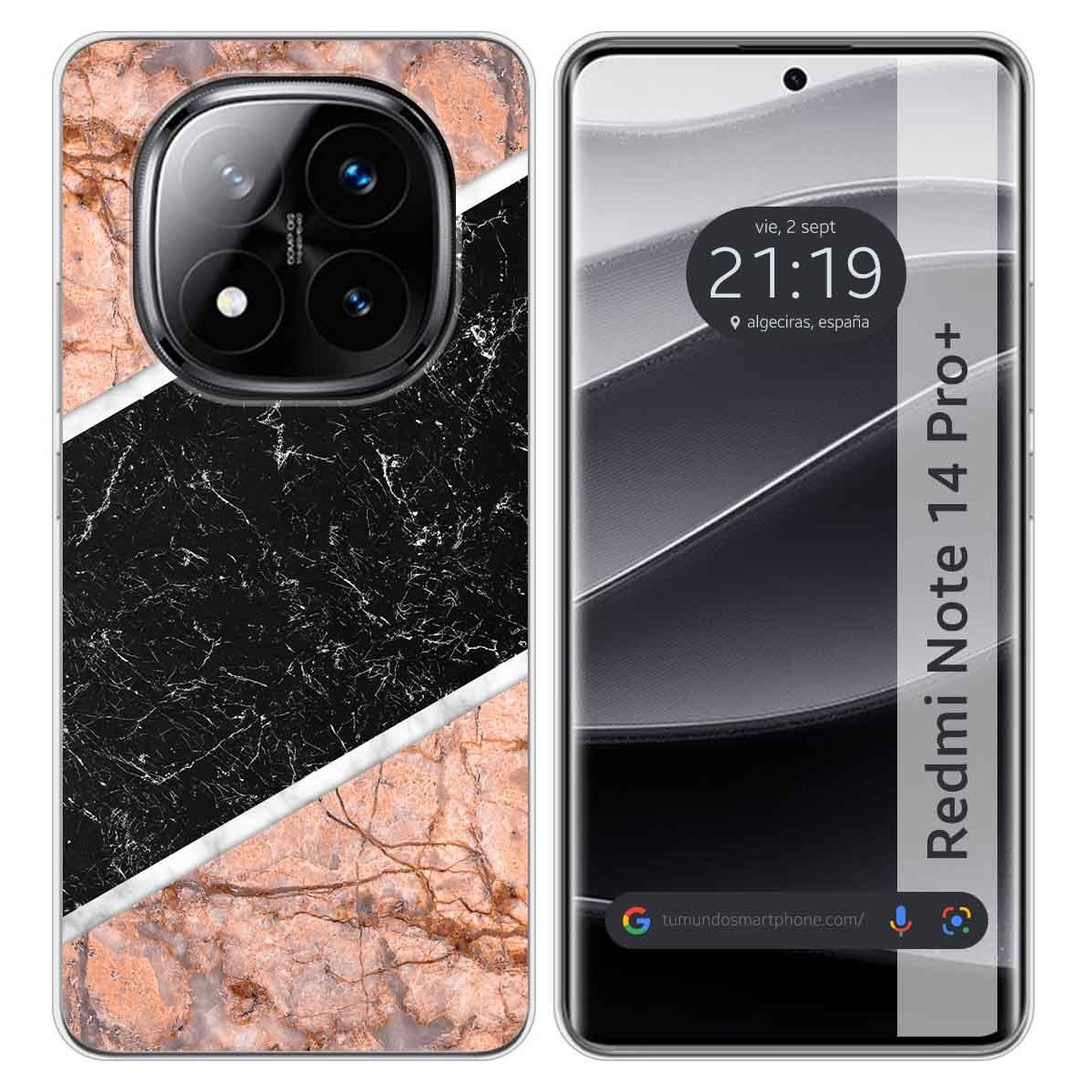 Funda Silicona para Xiaomi Redmi Note 14 Pro+ Plus 5G diseño Mármol 07 Dibujos