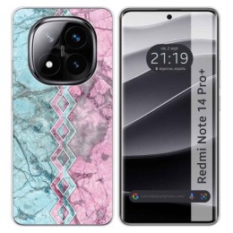 Funda Silicona para Xiaomi Redmi Note 14 Pro+ Plus 5G diseño Mármol 08 Dibujos