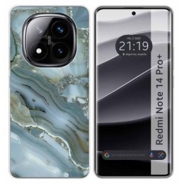 Funda Silicona para Xiaomi Redmi Note 14 Pro+ Plus 5G diseño Mármol 09 Dibujos