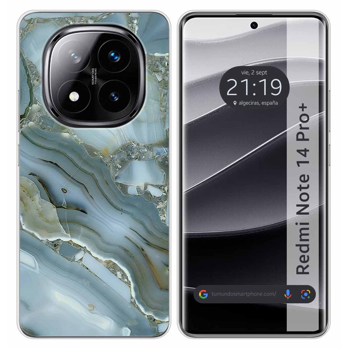 Funda Silicona para Xiaomi Redmi Note 14 Pro+ Plus 5G diseño Mármol 09 Dibujos