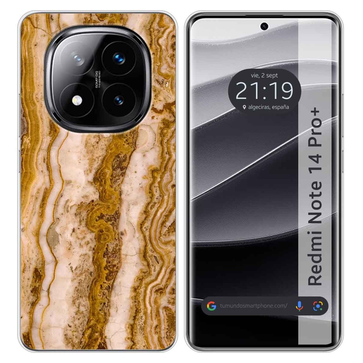 Funda Silicona para Xiaomi Redmi Note 14 Pro+ Plus 5G diseño Mármol 10 Dibujos