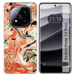 Funda Silicona para Xiaomi Redmi Note 14 Pro+ Plus 5G diseño Mármol 12 Dibujos