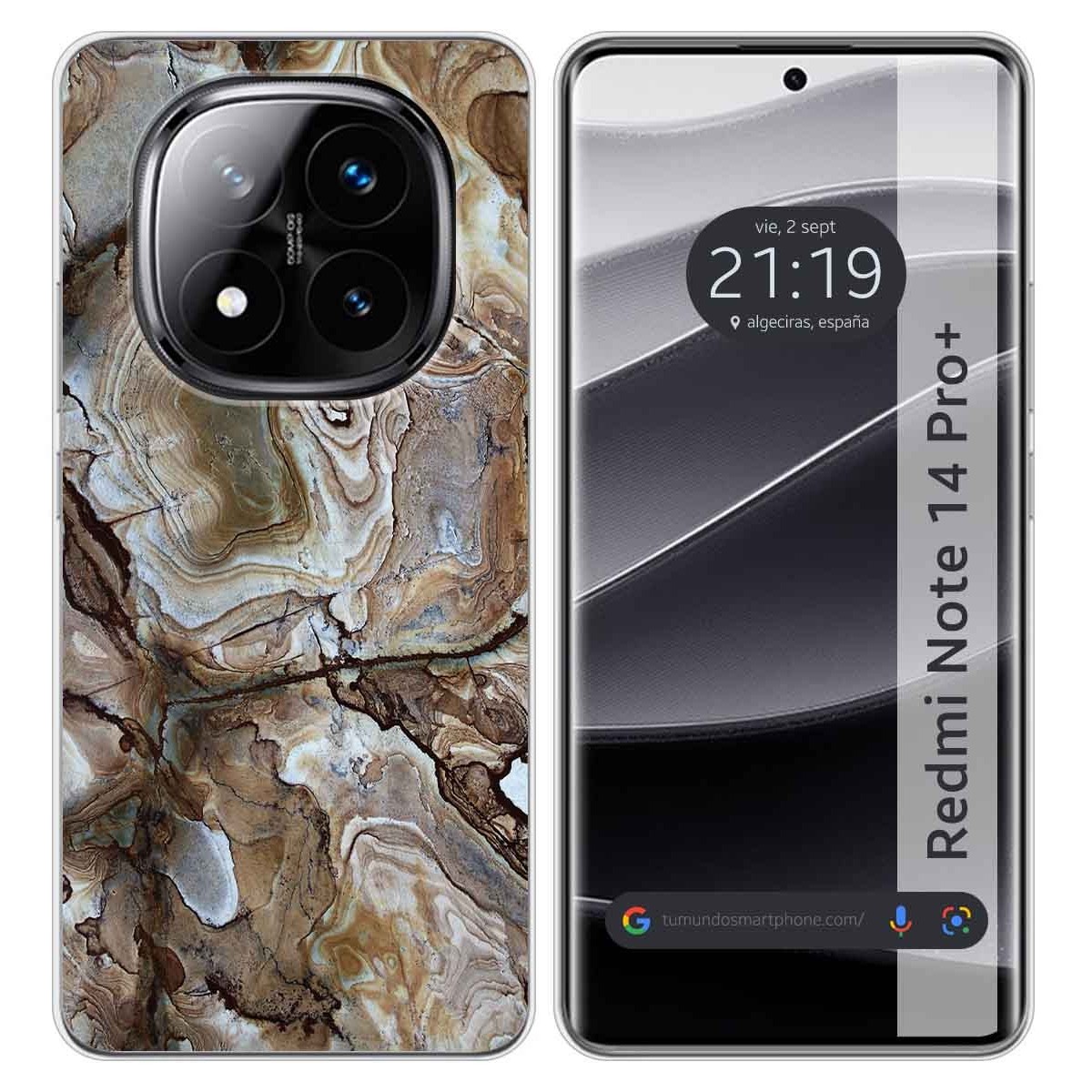 Funda Silicona para Xiaomi Redmi Note 14 Pro+ Plus 5G diseño Mármol 14 Dibujos