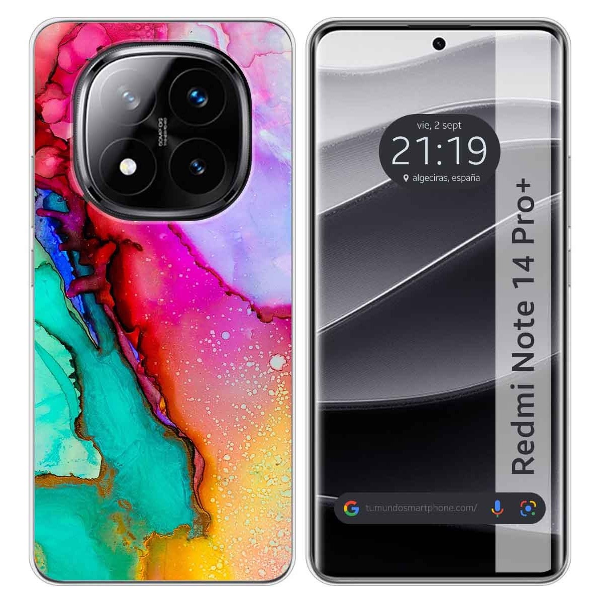 Funda Silicona para Xiaomi Redmi Note 14 Pro+ Plus 5G diseño Mármol 15 Dibujos