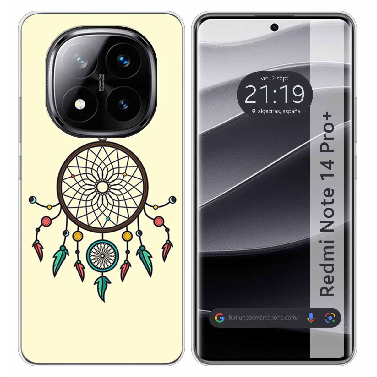 Funda Silicona para Xiaomi Redmi Note 14 Pro+ Plus 5G diseño Atrapasueños Dibujos