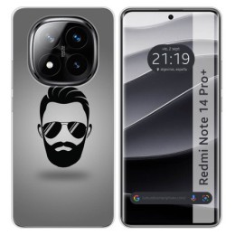 Funda Silicona para Xiaomi Redmi Note 14 Pro+ Plus 5G diseño Barba Dibujos