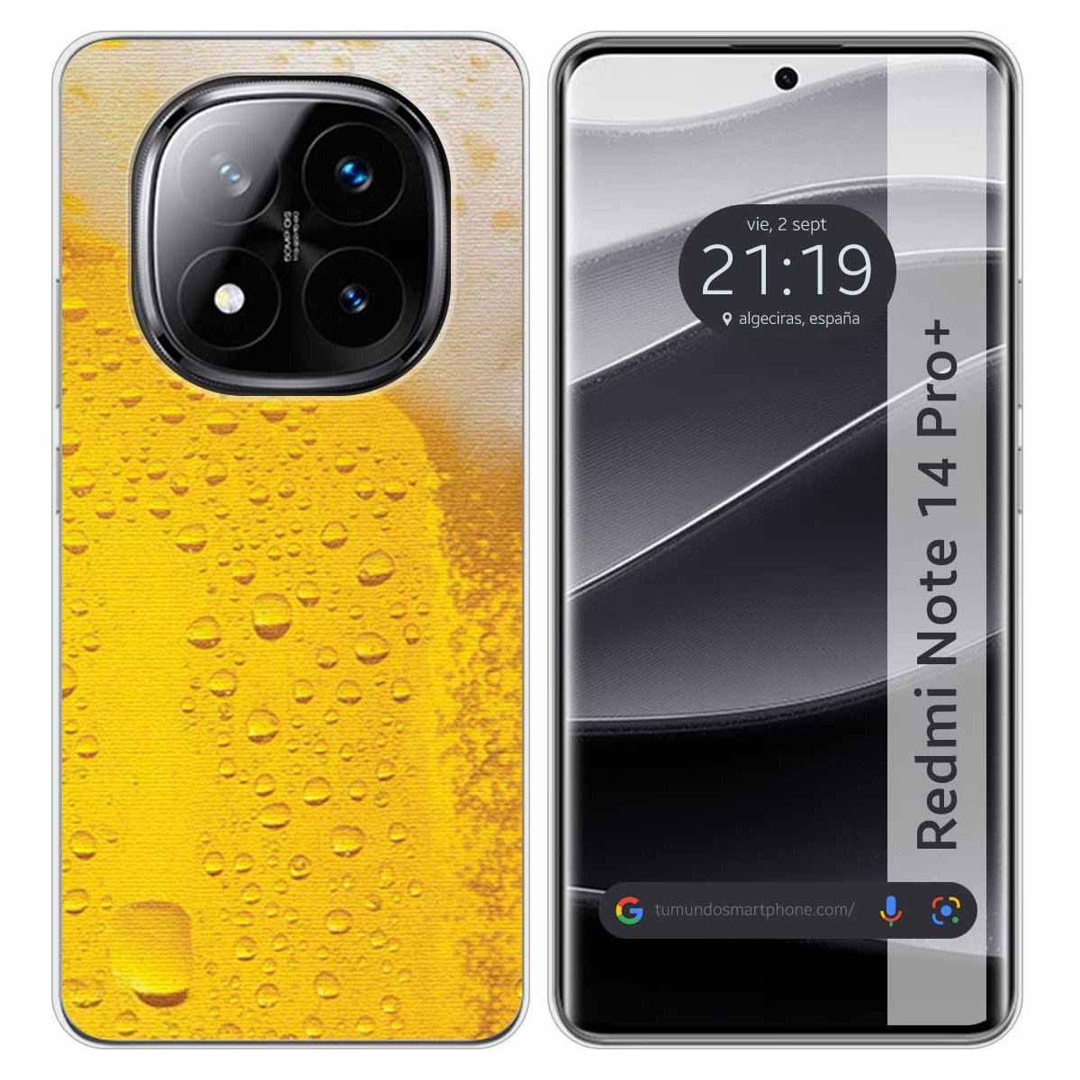 Funda Silicona para Xiaomi Redmi Note 14 Pro+ Plus 5G diseño Cerveza Dibujos